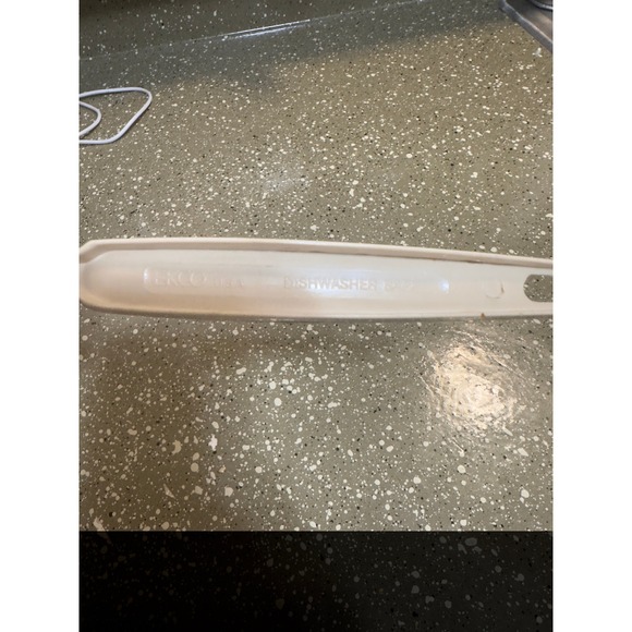 EKCO USA Beige Slotted Serving Spoon Pasta Server Kitchen Utensil Dishwasher Saf - Picture 4 of 4